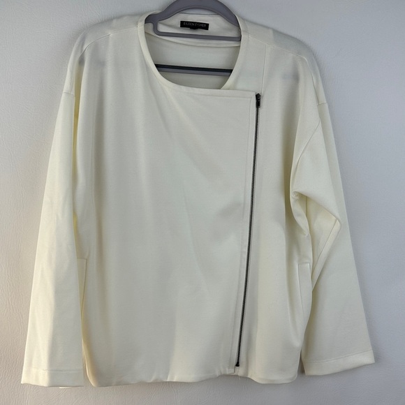 Eileen Fisher Flex Tencel Ponte Asymmetrical Jacket - Picture 4 of 11